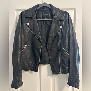 Madewell Classic Black Leather Jacket